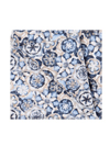 Produktbild fr 'VENTI Einstecktuch aus reiner Baumwolle 25 cm x 25 cm Muster blau'