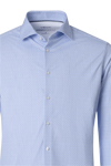 Produktbild f�r 'VENTI Modern Fit Hemd Langarm Haifischkragen Jersey Stretch Muster blau'