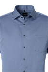 Produktbild f�r 'VENTI Modern Fit Hemd Halbarm Haifischkragen Twill dunkelblau'