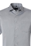 Produktbild f�r 'VENTI Modern Fit Hemd Halbarm Haifischkragen Twill grau'