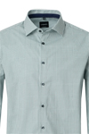 Produktbild f�r 'VENTI Modern Fit Hemd Langarm New Kent Kragen Muster gr�n'