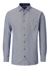 Produktbild f�r 'VENTI Comfort Fit Hemd Langarm Button Down Kragen Muster dunkelblau'