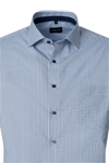 Produktbild f�r 'VENTI Comfort Fit Hemd Langarm New Kent Kragen Muster blau'