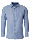Produktbild f�r 'VENTI Comfort Fit Hemd Langarm New Kent Kragen Struktur mittelblau'
