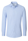 Produktbild f�r 'VENTI Body Fit Hemd Langarm Haifischkragen Jersey Stretch Muster blau'