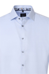 Produktbild f�r 'VENTI Modern Fit Hemd super langer Arm New Kent Kragen Struktur hellblau'
