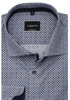 Produktbild fr 'VENTI Modern Fit Hemd Langarm Haifischkragen Muster blau'