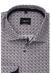 Produktbild fr 'VENTI Modern Fit Hemd Langarm Haifischkragen Muster braun'