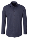 Produktbild f�r 'VENTI Modern Fit Hemd Langarm Haifischkragen Jerseyflex Stretch Muster blau'
