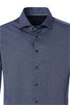 Produktbild f�r 'VENTI Modern Fit Hemd Langarm Haifischkragen Jerseyflex Stretch Muster blau'