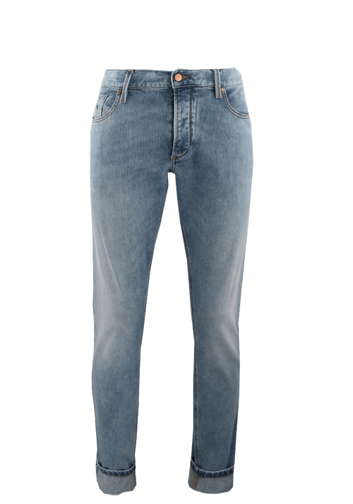 ALBERTO Tapered Fit Fit Jeans SLIPE Japan Denim hellblau