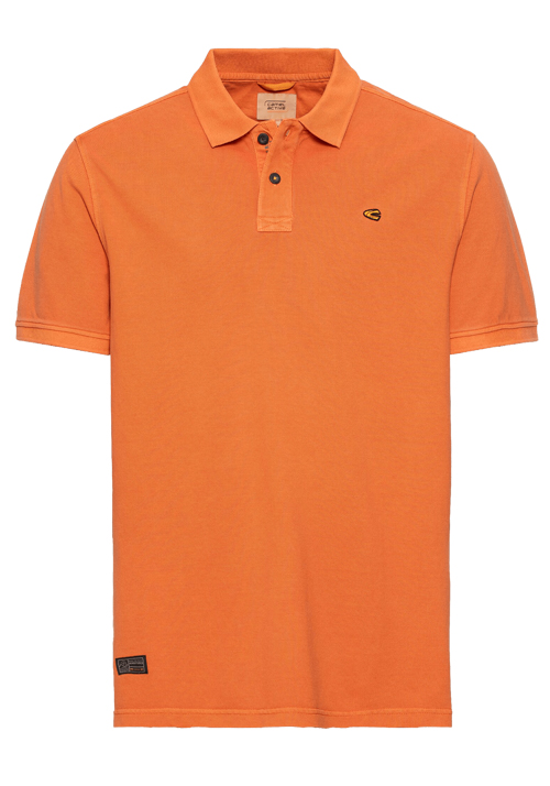 CAMEL ACTIVE Polo Halbarm geknpfter Polokragen Picque rost