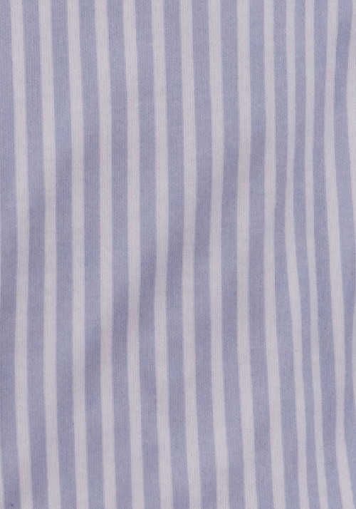 DESOTO Slim Fit Hemd Langarm Haifischkragen Baumwolle Jersey Streifen grau