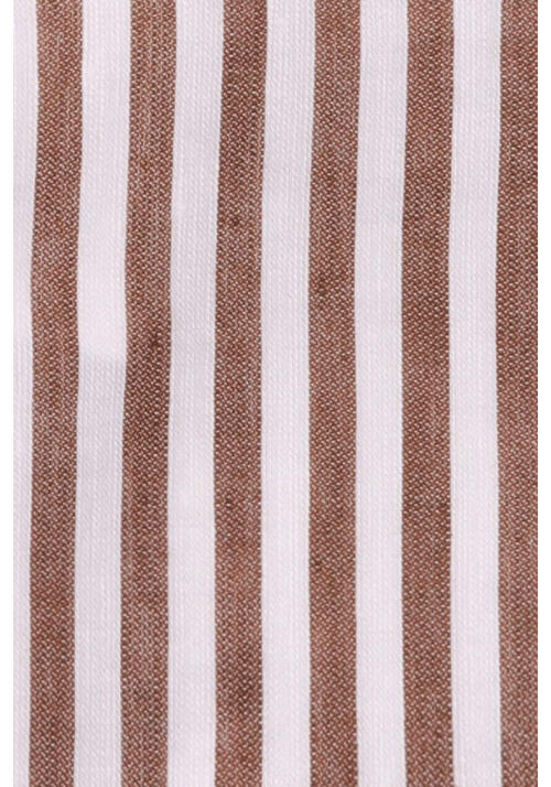 ETERNA Slim Fit 1863 Hemd Langarm Button Down Kragen Streifen braun