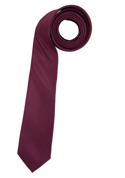 ETERNA Krawatte aus 6,0 cm Seide reiner breit weinrot