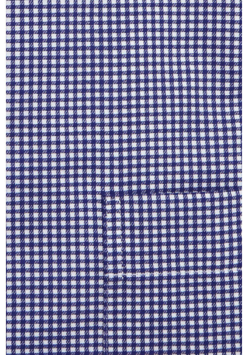 ETERNA Modern Fit Hemd extra langer Arm Karo dunkelblau