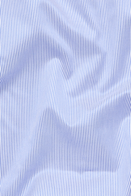 ETERNA Comfort Fit 1863 Hemd Langarm Haifischkragen Twill Streifen dunkelblau