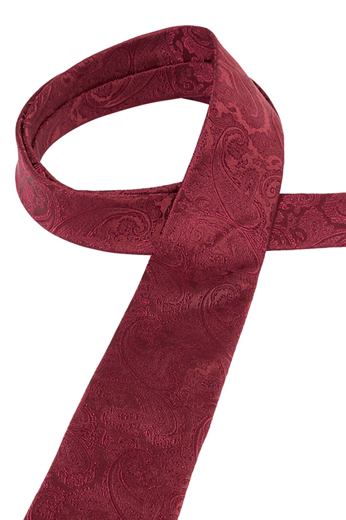 ETERNA 1863 Krawatte aus reiner Seide 7,5 cm breit dunkelrot