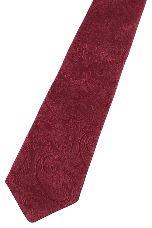 ETERNA 1863 Krawatte aus reiner Seide 7,5 cm breit dunkelrot