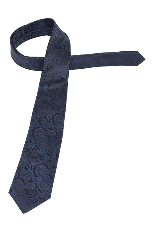 ETERNA 1863 Krawatte aus cm 7,5 reiner breit Seide navy
