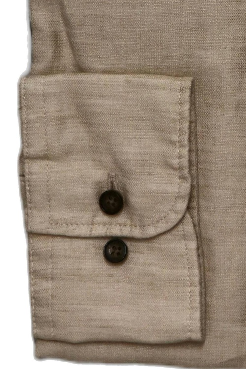 ETERNA Modern Fit 1863 Trachtenhemd Langarm Stehkragen beige