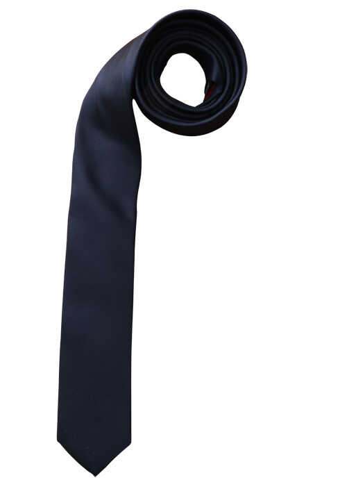 Seide navy 5 reiner cm super Krawatte breit Fleckabweisend slim aus OLYMP