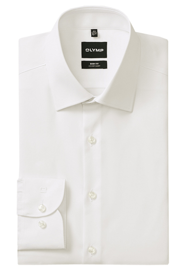 OLYMP Level Five body fit Hemd Langarm New Kent Kragen Cover Shirt beige