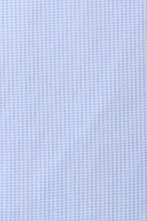 PURE Slim Fit Functional Hemd Langarm Haifischkragen Muster blau