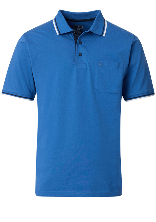REDMOND Comfort Fit Polo Halbarm Jersey dunkelblau