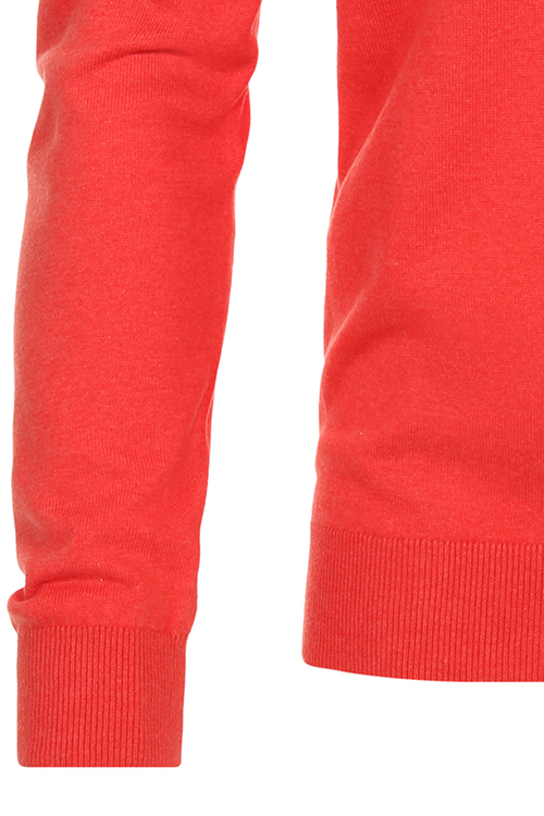 REDMOND Casual Pullover V-Ausschnitt orangerot