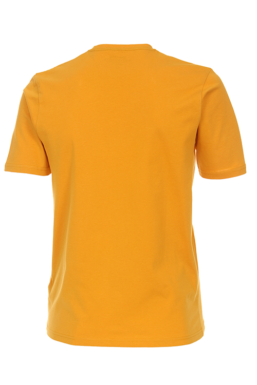REDMOND T-Shirt Kurzarm Rundhals gelb