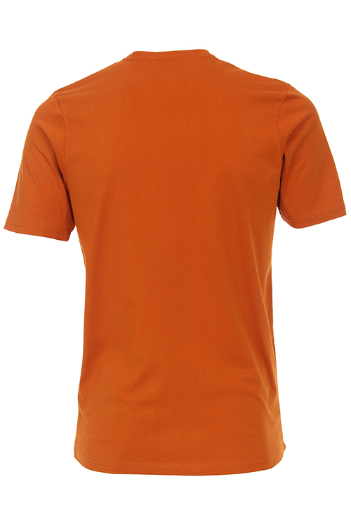 REDMOND T-Shirt Kurzarm Rundhals orange