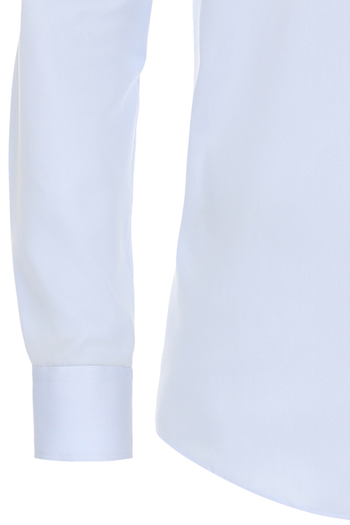 REDMOND Modern Fit Hemd Langarm New Kent Kragen Uni hellblau