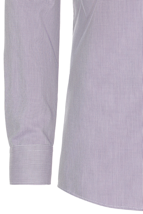 REDMOND Comfort Fit Hemd Langarm New Kent Kragen Struktur lila