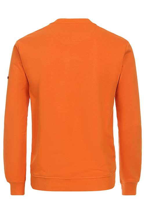 REDMOND Sweatshirt Langarm Rundhals Bndchen orange