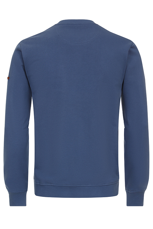 REDMOND Sweatshirt Langarm Rundhals Bndchen dunkelblau