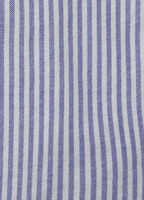 SEIDENSTICKER Regular Hemd Langarm Button Down Kragen Streifen blau