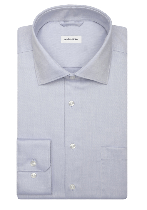 SEIDENSTICKER Comfort Hemd Langarm New Kent Kragen hellblau