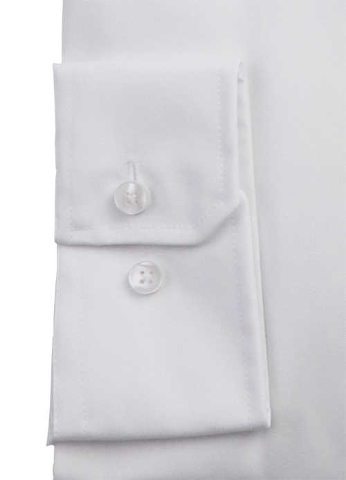 SEIDENSTICKER Regular Hemd extra langer Arm Fil à Fil weiß