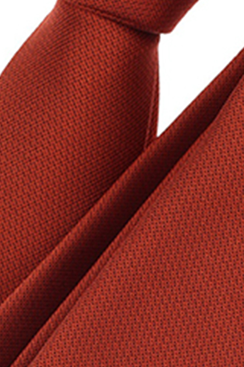 VENTI Krawatte aus Seide und Polyester 5 cm breit rost