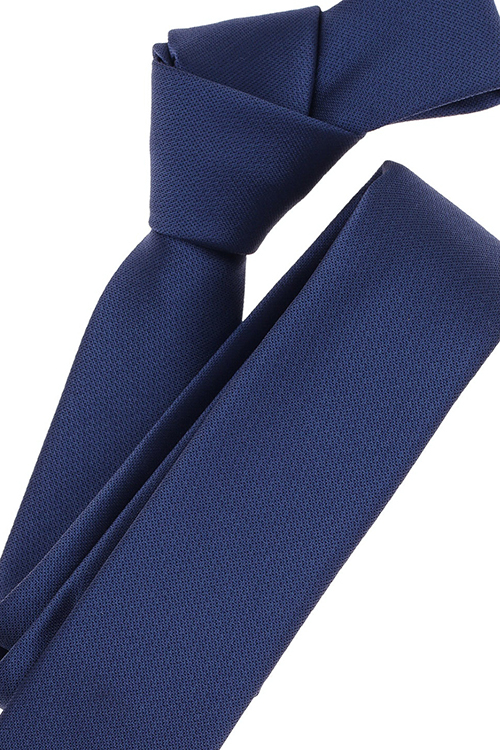 VENTI Krawatte aus Seide und Polyester 5 cm breit dunkelblau