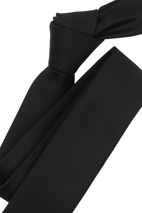VENTI Krawatte aus Seide und Polyester 5 cm breit schwarz
