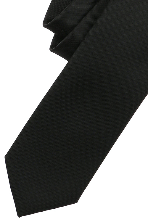 VENTI Krawatte aus Seide und Polyester 6 cm breit schwarz