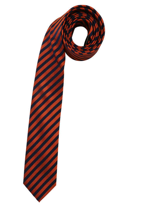 VENTI Krawatte aus reiner Seide fleckenabweisend Streifen hellblau