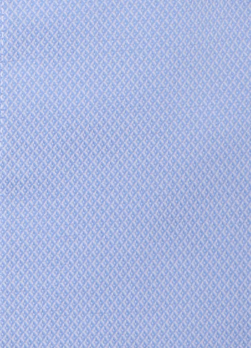 VENTI Modern Fit Hemd Langarm Button Down Kragen Muster hellblau