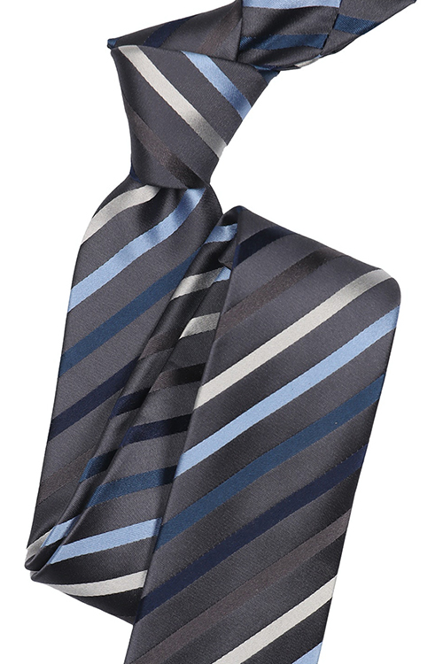 VENTI Krawatte 6 cm breit Streifen blau