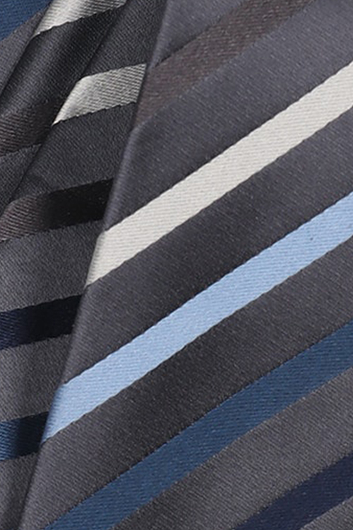 VENTI Krawatte 6 cm breit Streifen blau
