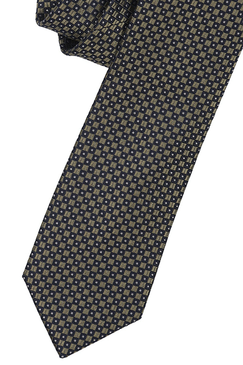 VENTI Krawatte aus reiner Seide fleckenabweisend Muster grn
