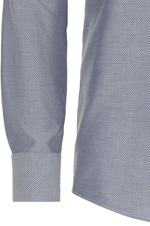 VENTI Modern Fit Hemd Langarm Button Down Kragen Streifen blau