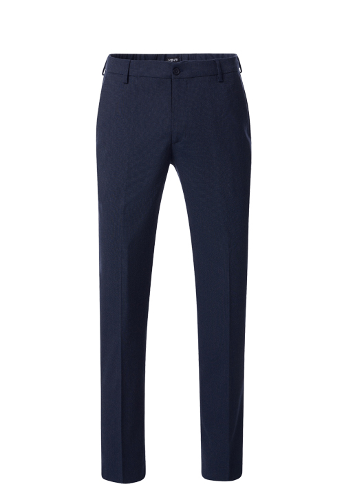 VENTI Chino Hose Struktur nachtblau